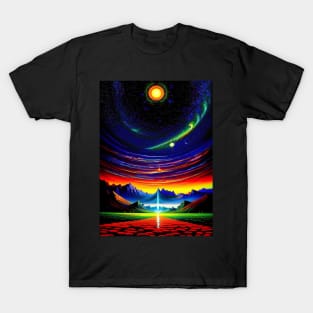 Road Leading to Mountainscape Valley T-Shirt